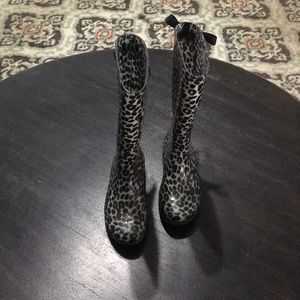 Leopard Rain Boots